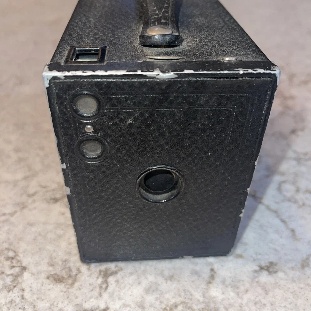 Vintage Parts Only Eastman Kodak Brownie No 2 Camera Box Film 120 Black As Is
